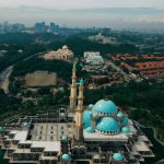 Suasana lingkungan pondok dari kamera drone